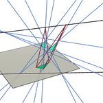 Desargues' theorem 2(3D)